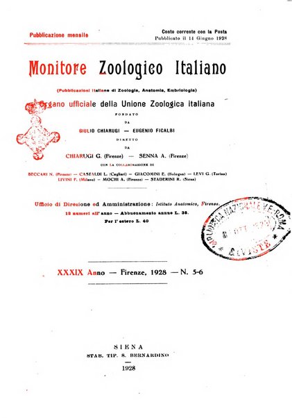 Monitore zoologico italiano