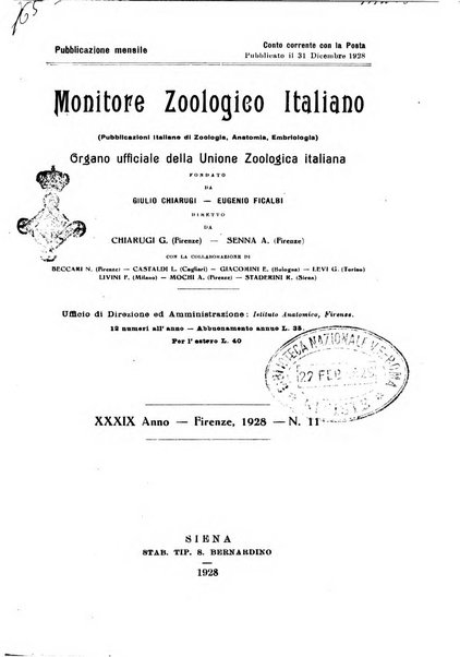 Monitore zoologico italiano