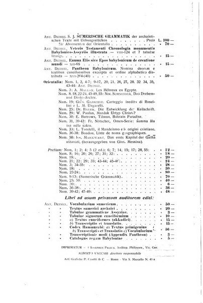 Orientalia commentarii de rebus assyro-babylonicis, arabicis, aegyptiacis