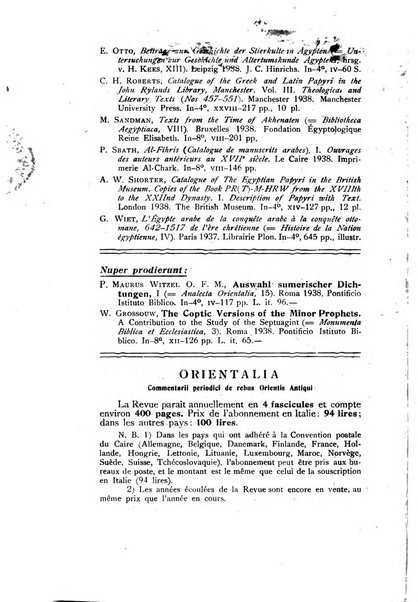 Orientalia commentarii de rebus assyro-babylonicis, arabicis, aegyptiacis