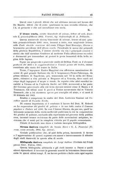 Pagine istriane periodico scientifico letterario-artistico