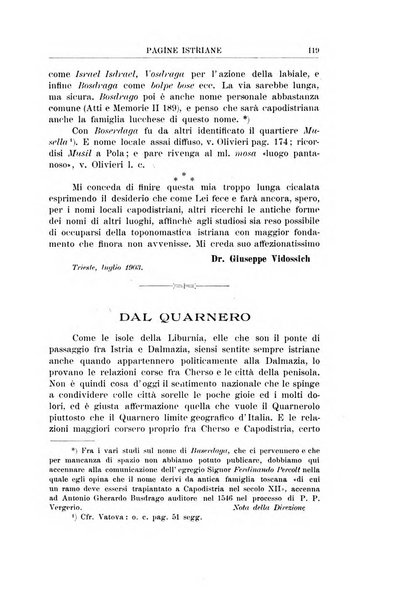 Pagine istriane periodico scientifico letterario-artistico