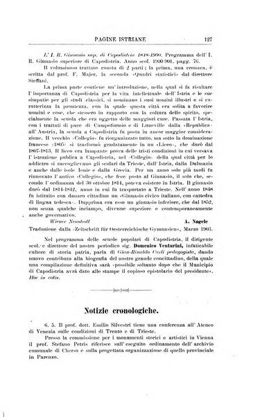 Pagine istriane periodico scientifico letterario-artistico