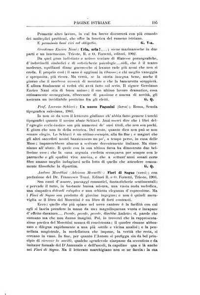 Pagine istriane periodico scientifico letterario-artistico