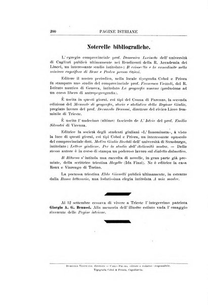 Pagine istriane periodico scientifico letterario-artistico