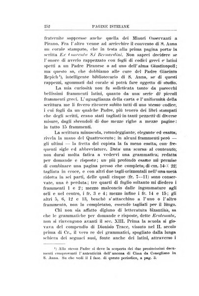 Pagine istriane periodico scientifico letterario-artistico