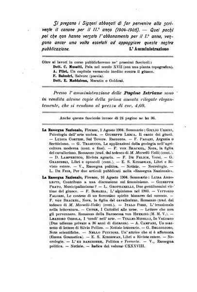 Pagine istriane periodico scientifico letterario-artistico