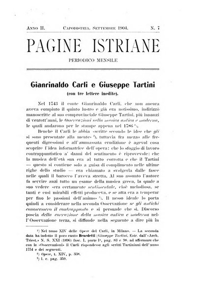 Pagine istriane periodico scientifico letterario-artistico