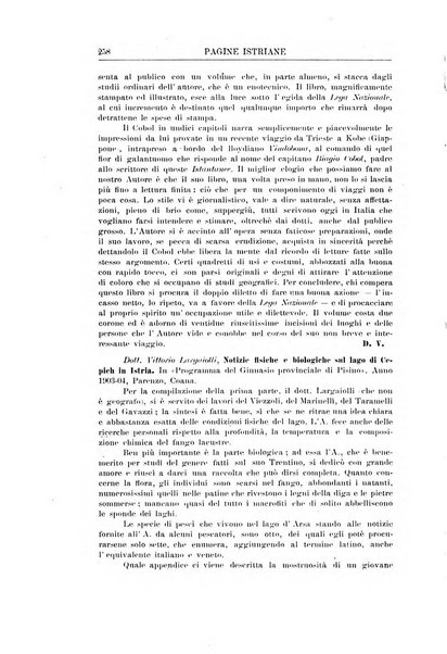 Pagine istriane periodico scientifico letterario-artistico