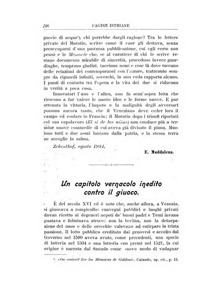 Pagine istriane periodico scientifico letterario-artistico