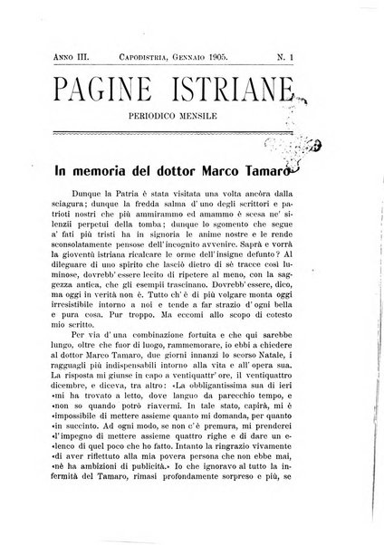 Pagine istriane periodico scientifico letterario-artistico