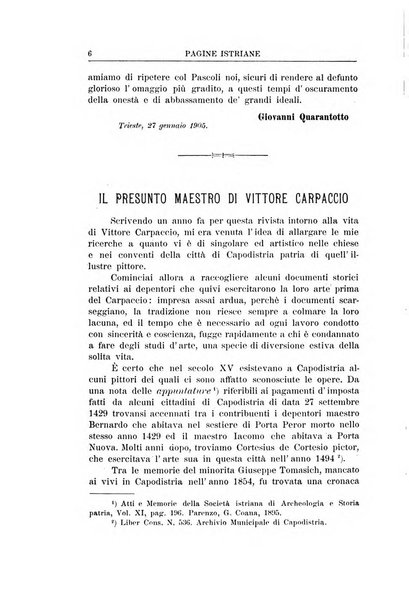 Pagine istriane periodico scientifico letterario-artistico