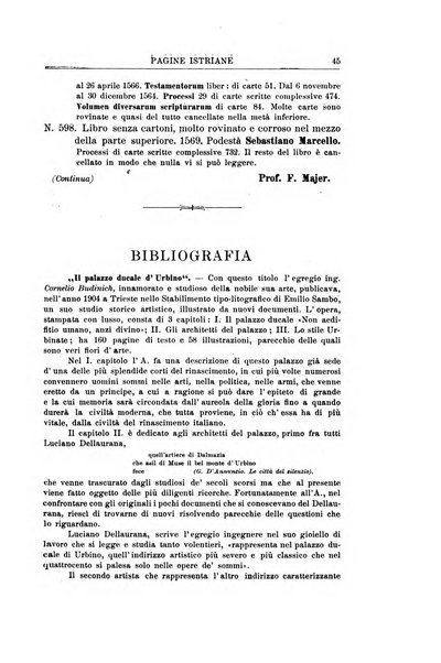 Pagine istriane periodico scientifico letterario-artistico