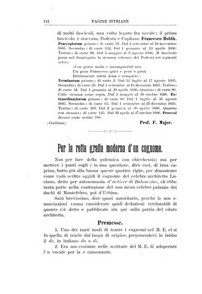 Pagine istriane periodico scientifico letterario-artistico