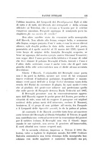 Pagine istriane periodico scientifico letterario-artistico