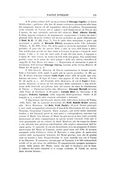 Pagine istriane periodico scientifico letterario-artistico