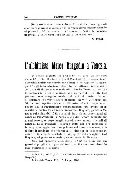 Pagine istriane periodico scientifico letterario-artistico