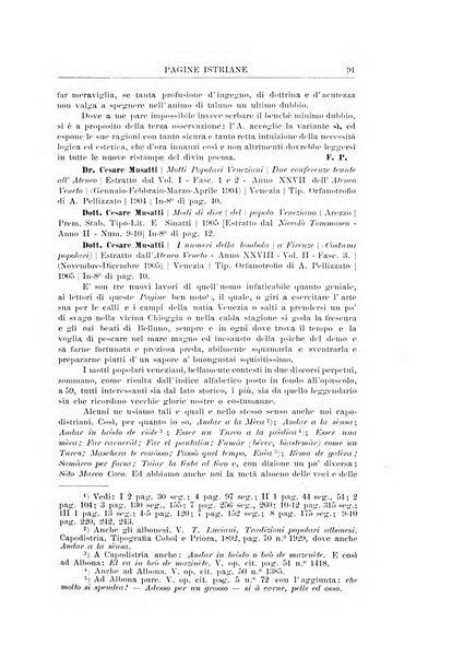 Pagine istriane periodico scientifico letterario-artistico