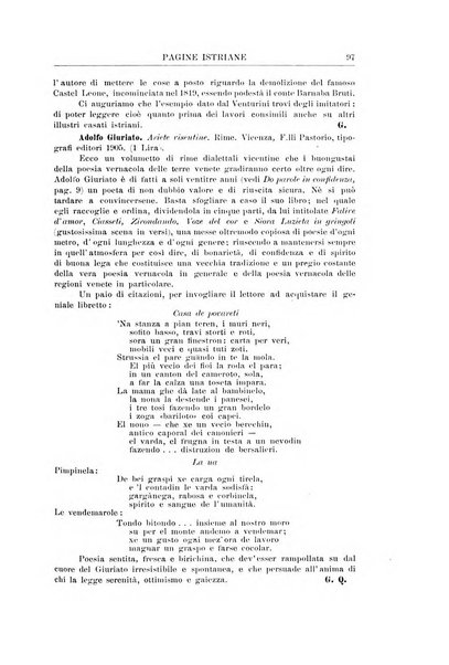 Pagine istriane periodico scientifico letterario-artistico