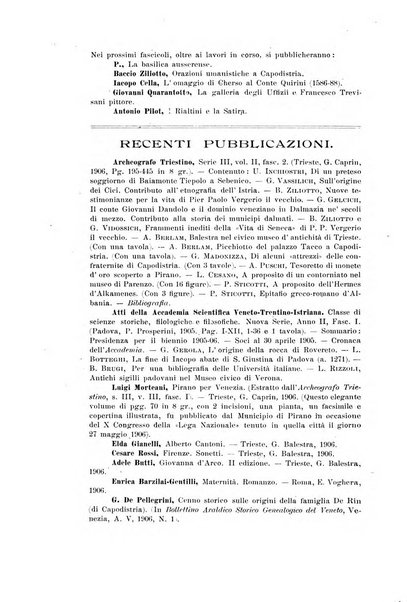 Pagine istriane periodico scientifico letterario-artistico