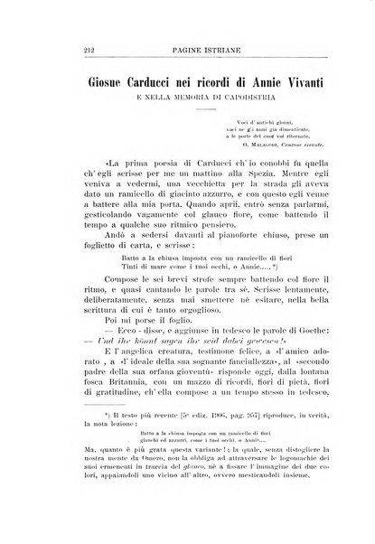 Pagine istriane periodico scientifico letterario-artistico