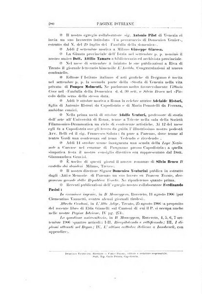 Pagine istriane periodico scientifico letterario-artistico