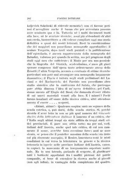 Pagine istriane periodico scientifico letterario-artistico