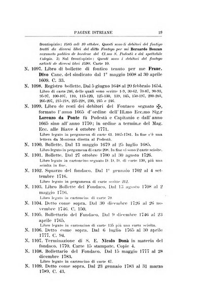 Pagine istriane periodico scientifico letterario-artistico