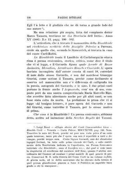 Pagine istriane periodico scientifico letterario-artistico