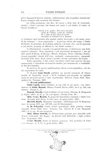 Pagine istriane periodico scientifico letterario-artistico