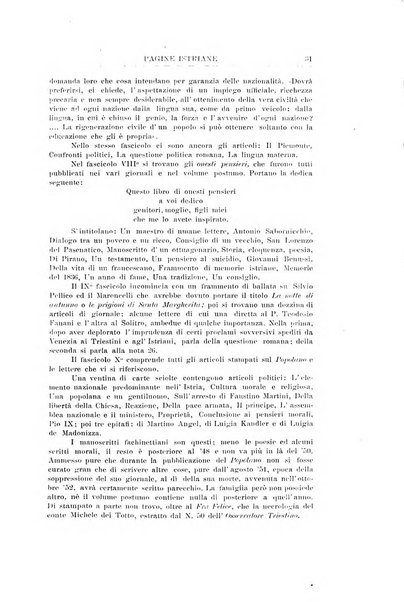 Pagine istriane periodico scientifico letterario-artistico