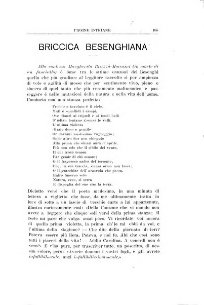 Pagine istriane periodico scientifico letterario-artistico