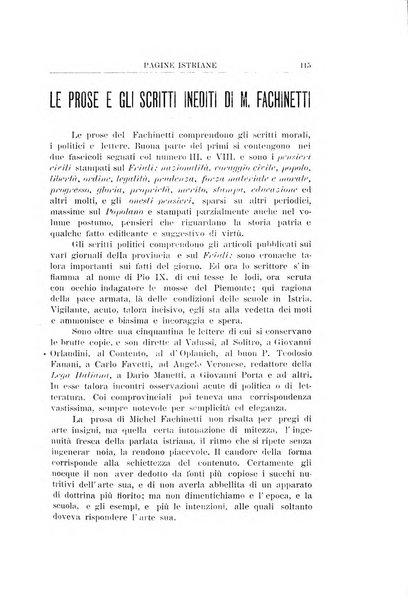 Pagine istriane periodico scientifico letterario-artistico