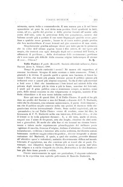 Pagine istriane periodico scientifico letterario-artistico