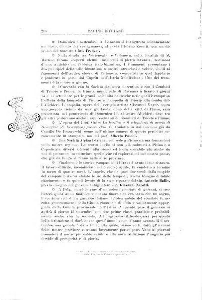 Pagine istriane periodico scientifico letterario-artistico