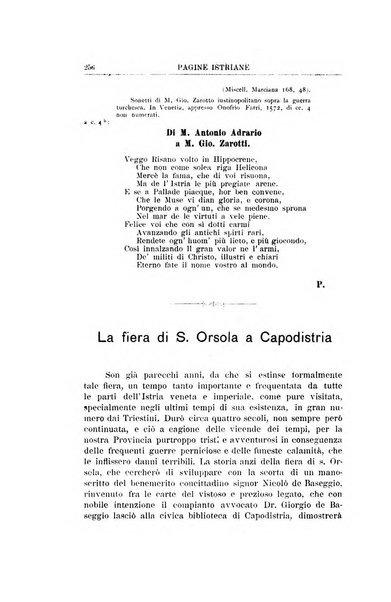 Pagine istriane periodico scientifico letterario-artistico