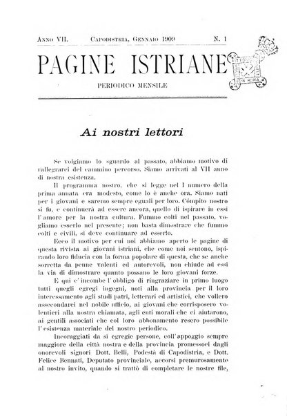 Pagine istriane periodico scientifico letterario-artistico