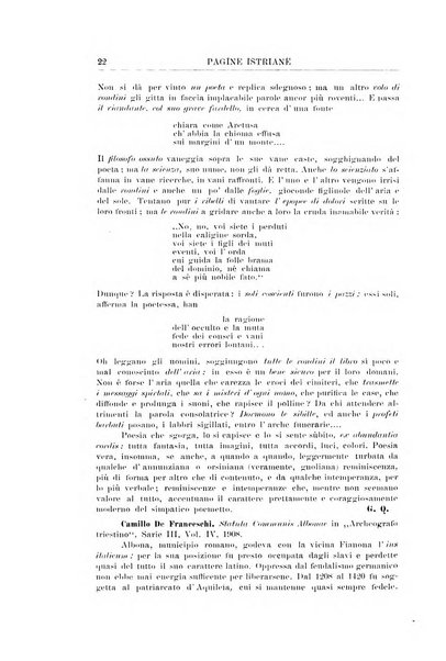 Pagine istriane periodico scientifico letterario-artistico