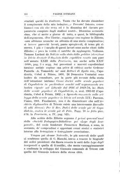 Pagine istriane periodico scientifico letterario-artistico