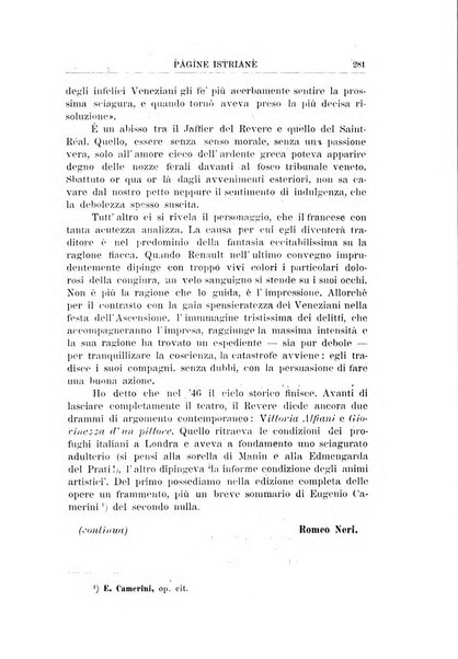 Pagine istriane periodico scientifico letterario-artistico