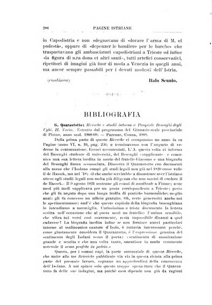 Pagine istriane periodico scientifico letterario-artistico