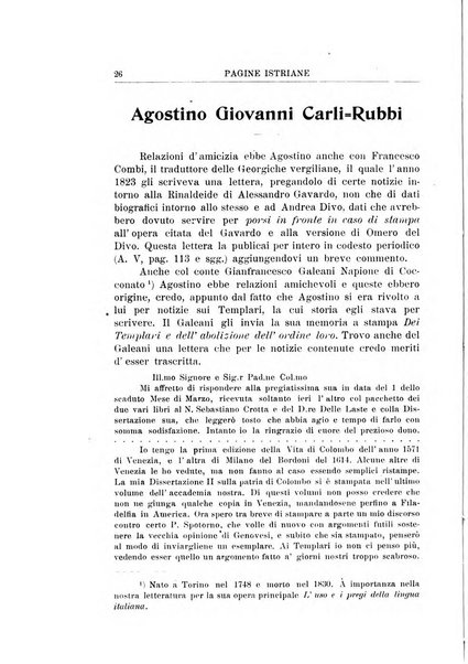 Pagine istriane periodico scientifico letterario-artistico