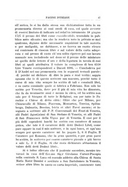 Pagine istriane periodico scientifico letterario-artistico