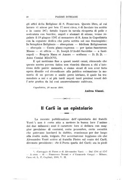 Pagine istriane periodico scientifico letterario-artistico