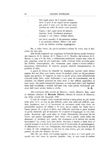 Pagine istriane periodico scientifico letterario-artistico