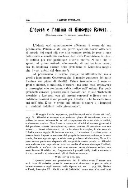 Pagine istriane periodico scientifico letterario-artistico