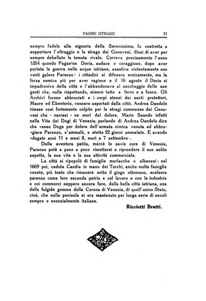 Pagine istriane periodico scientifico letterario-artistico