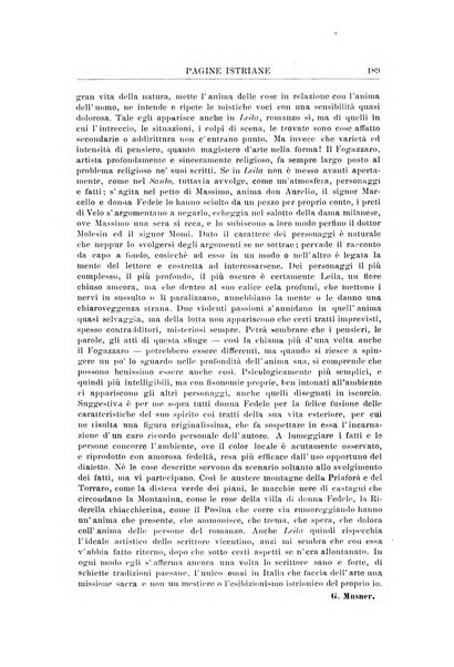 Pagine istriane periodico scientifico letterario-artistico