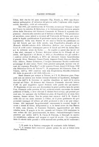 Pagine istriane periodico scientifico letterario-artistico