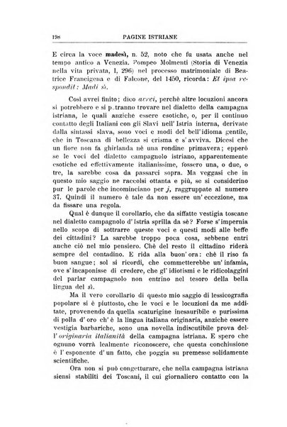 Pagine istriane periodico scientifico letterario-artistico